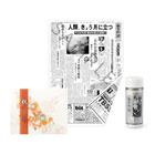 記念日電報「新聞 + 百花(ひゃっか)+ タンブラー」